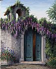Barbara Paintings - Ravello Wisteria by Barbara Felisky